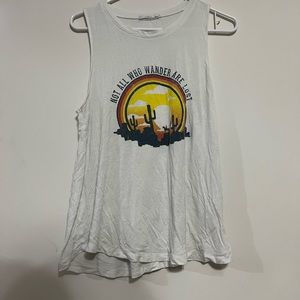 Not all who wander are lost tank